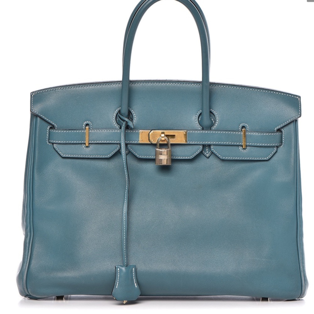 Blue Birkin 35